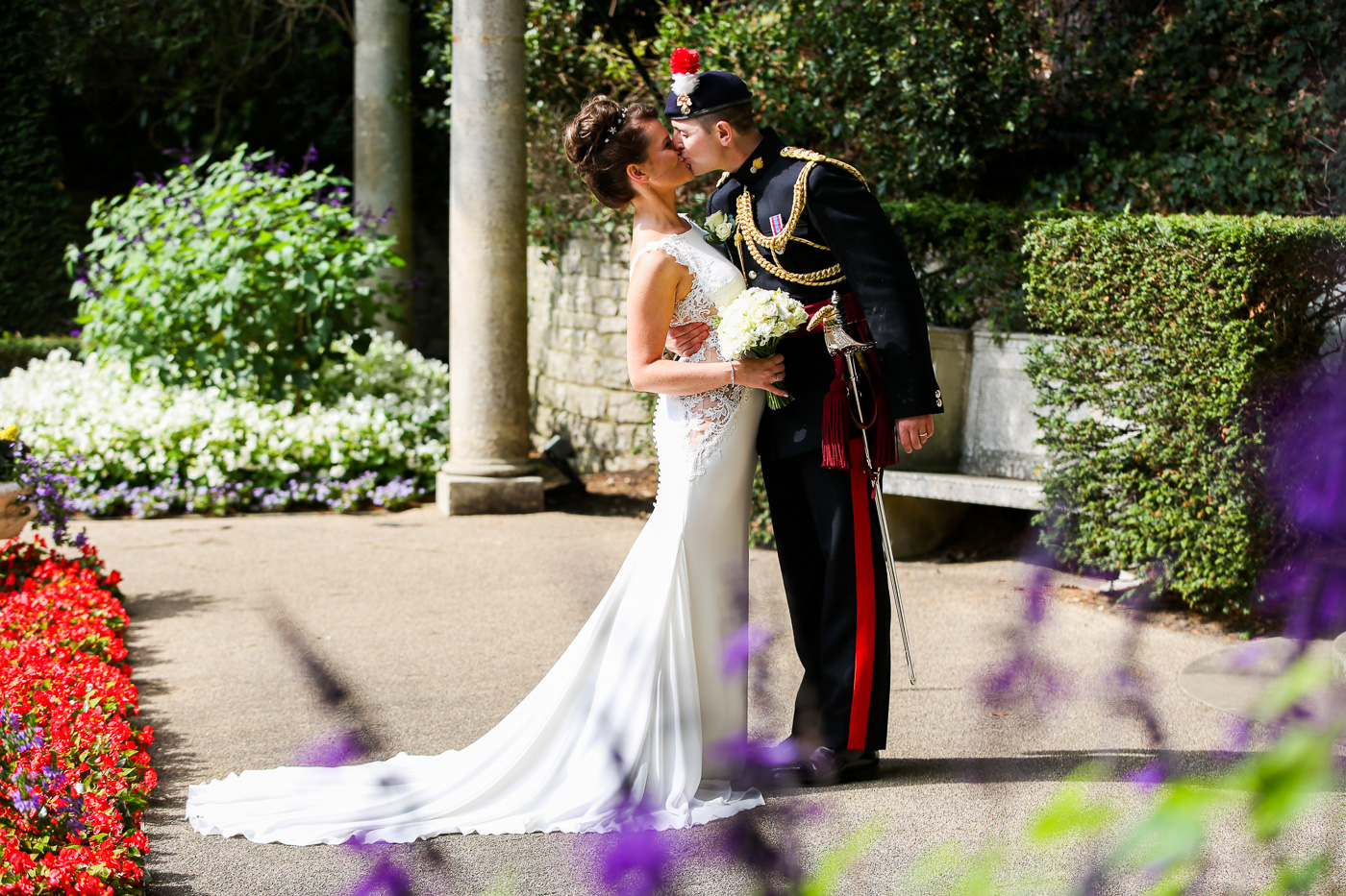 Outside wedding Ceremony Italian Garden 