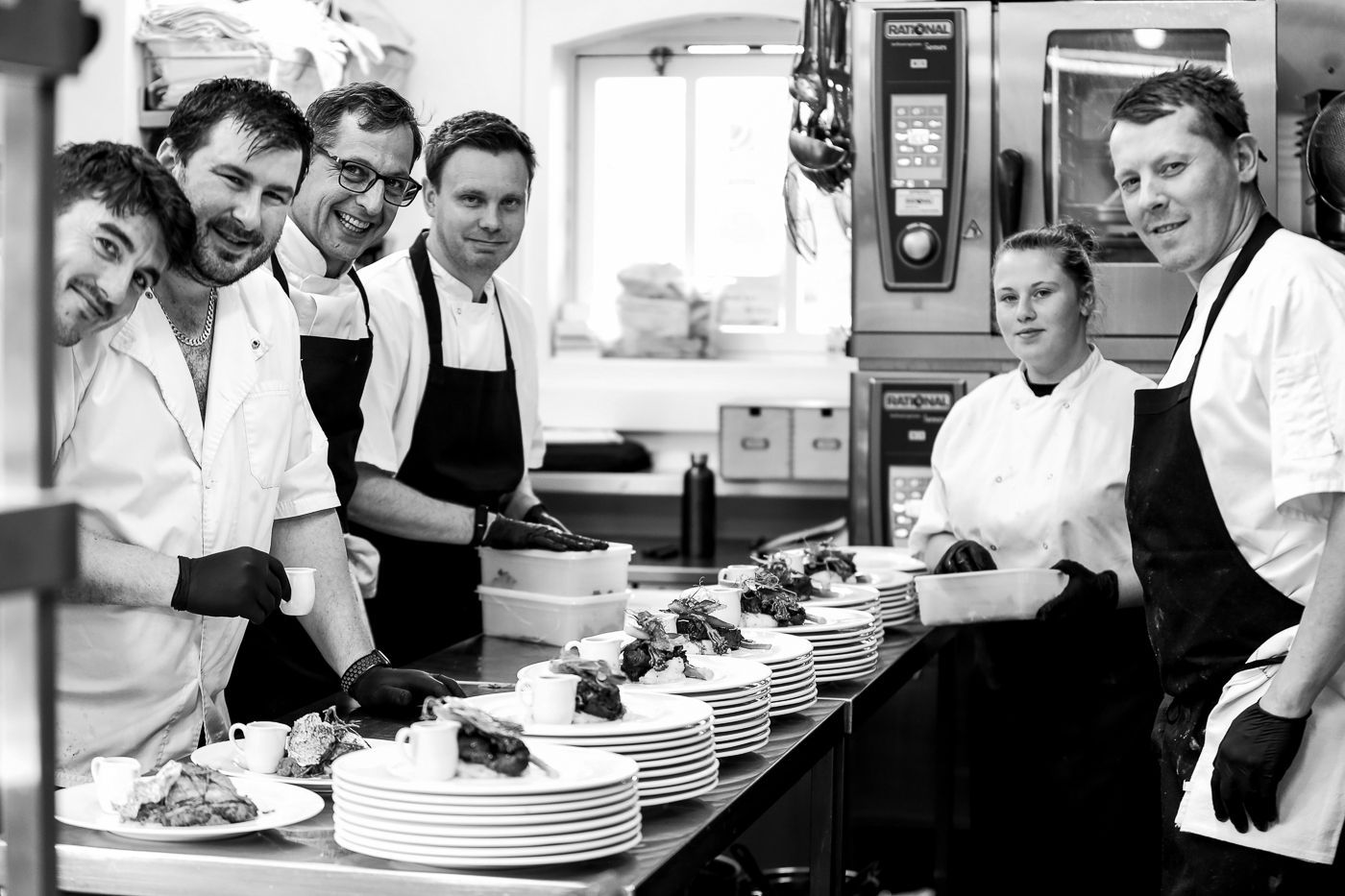 Italian Villa kitchen staff