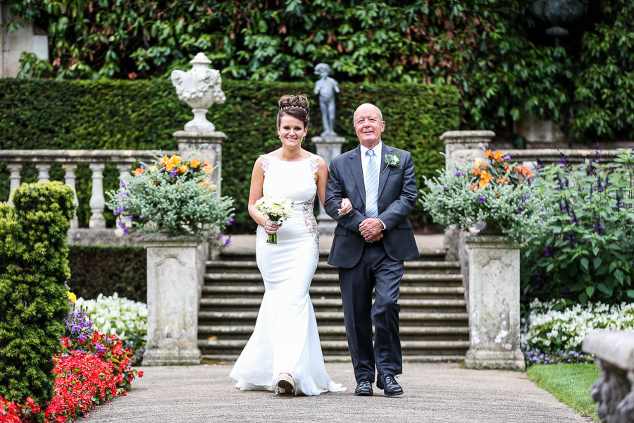 Outside wedding Ceremony Italian Garden 