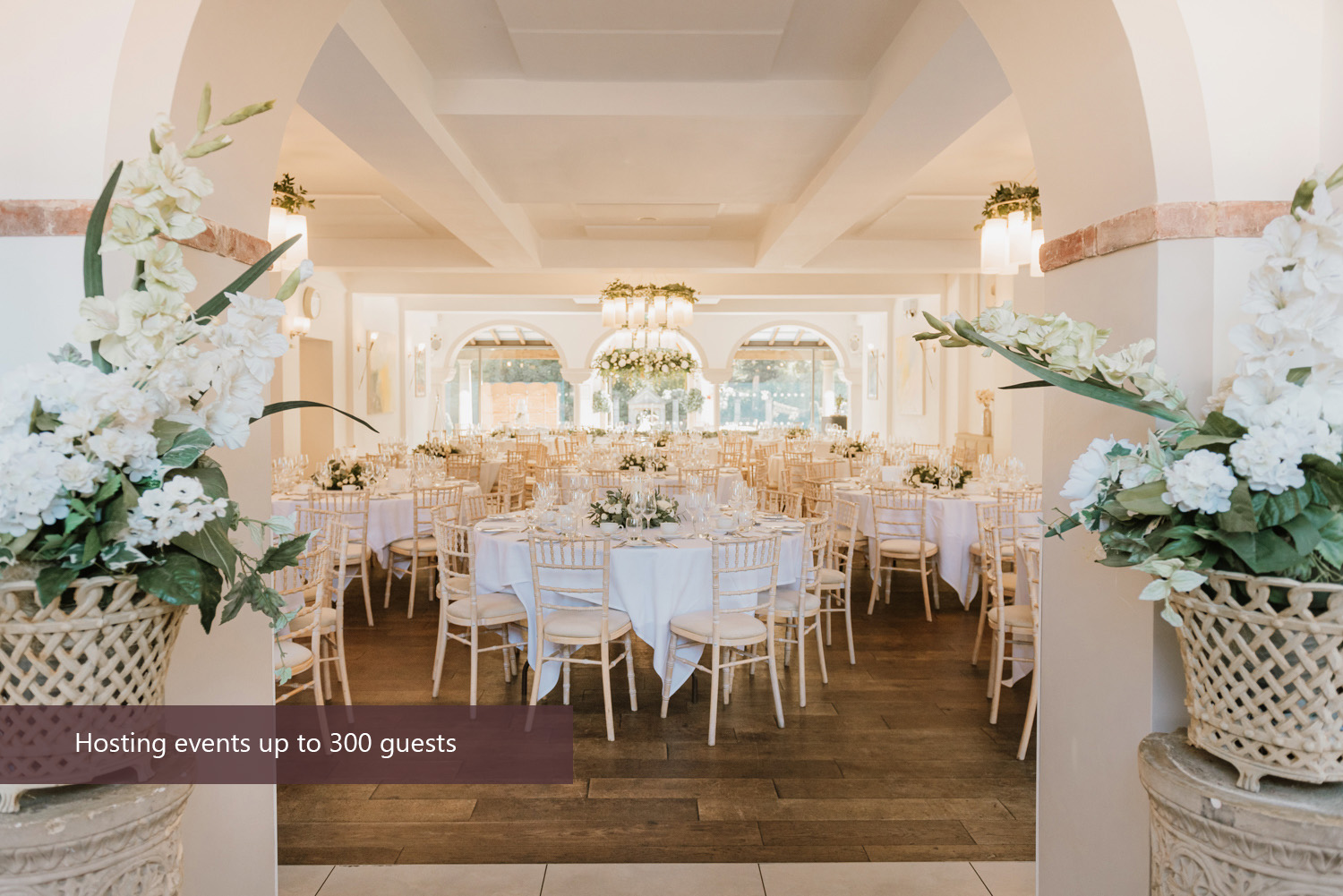 The Italian Villa Poole Dorset wedding breakfast room